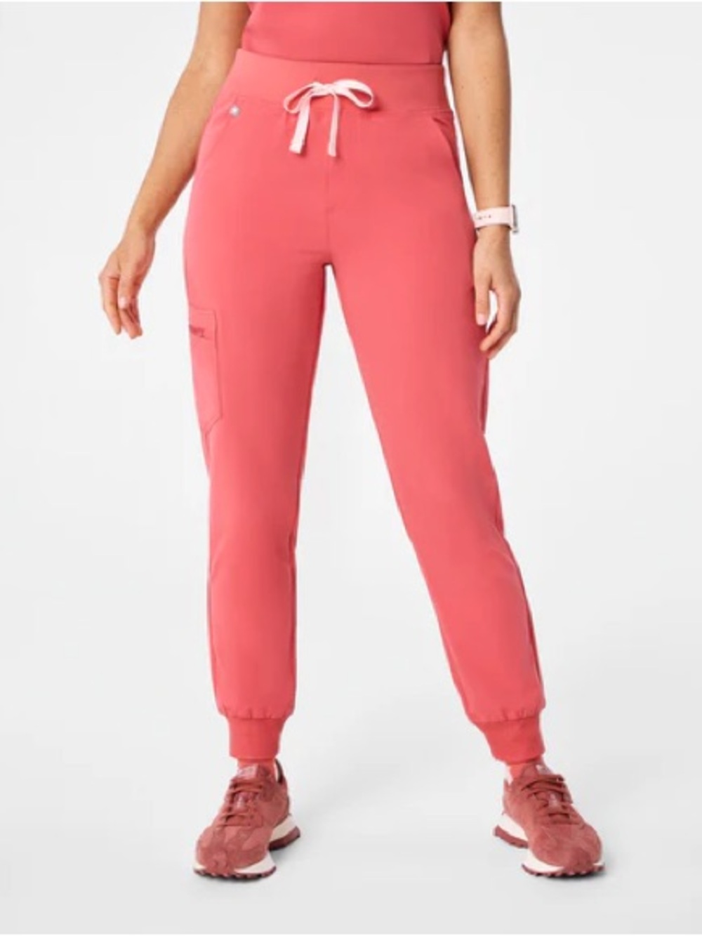 Pulmonary Pink Zamora High-Rise - Jogger Scrub Pant™ FIGS